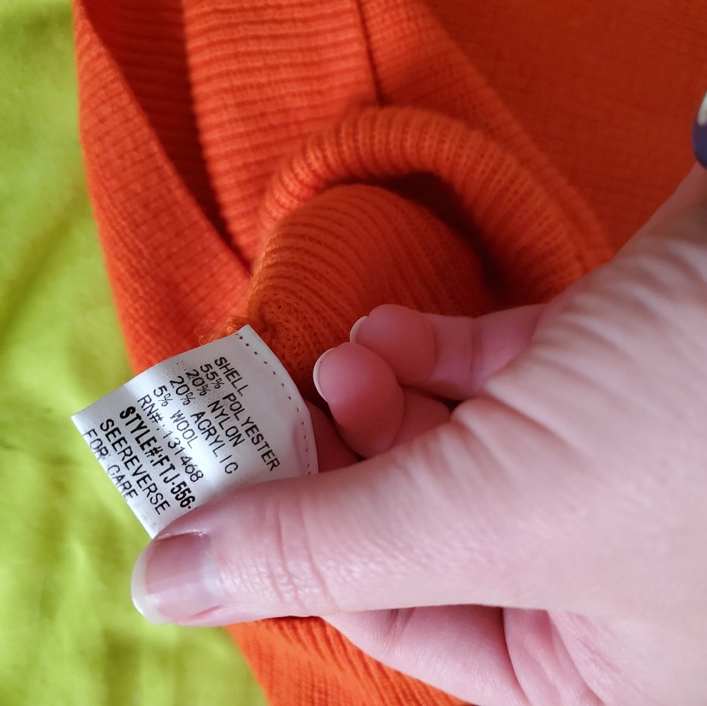 Orange cowl neck sweater - Picture 4 of 5